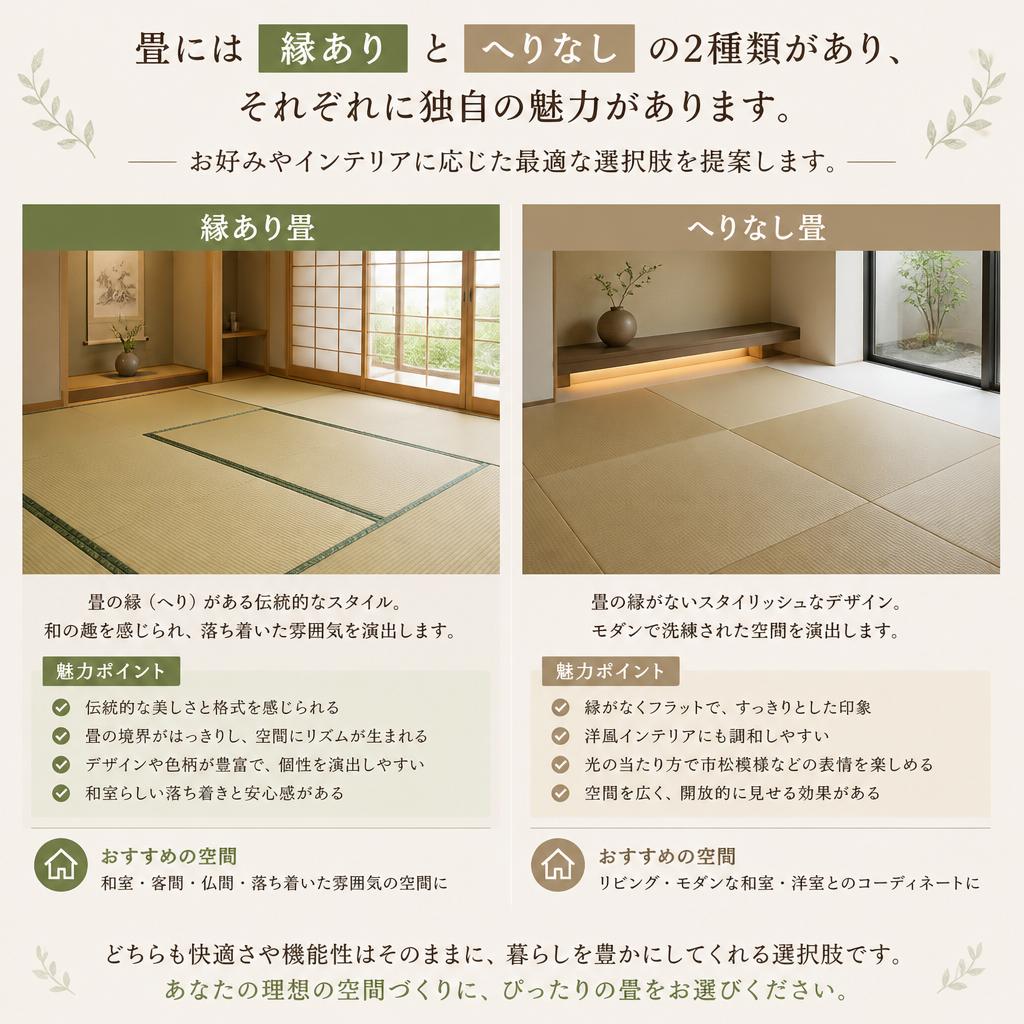 2. 縁ありと縁なしの選択肢