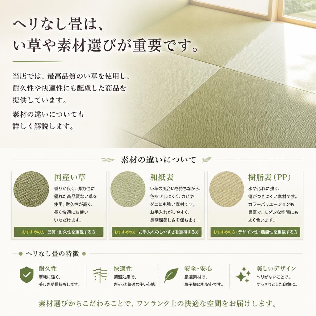 こだわりの素材