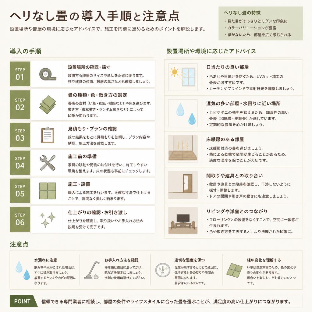施工前の準備と注意点