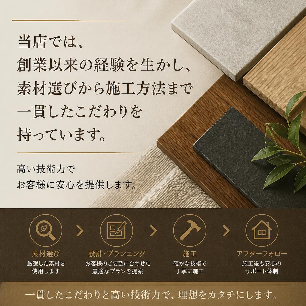 3. 浪貝畳店のこだわり