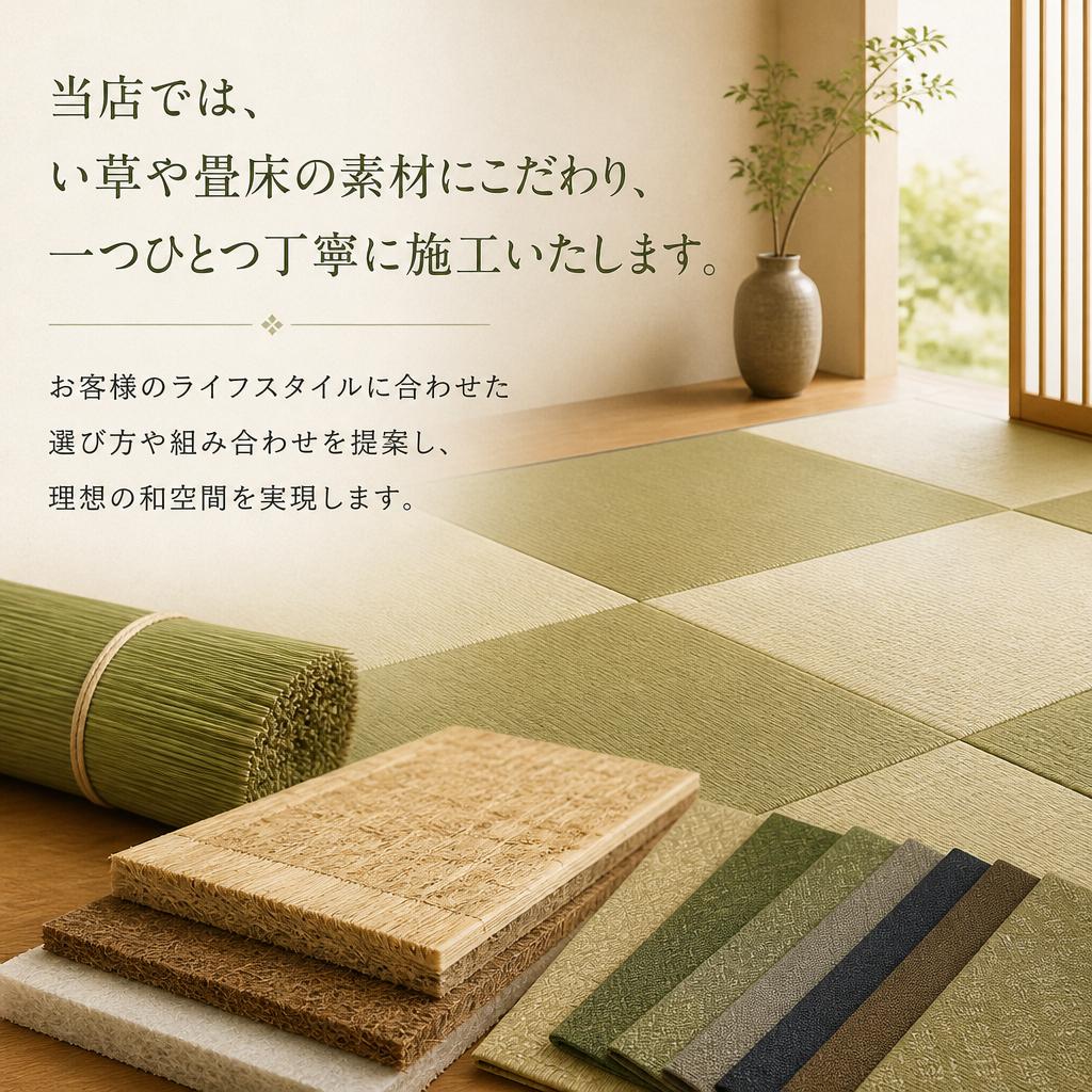 こだわりの素材と施工