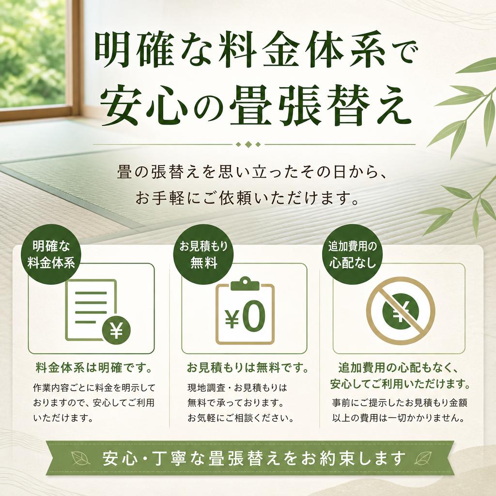 お手軽な料金と明確な見積